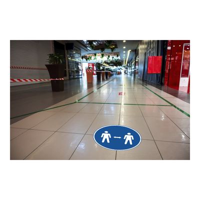 Exacompta - Pictogramme - gardez vos distances - 200 x 200 mm - bleu