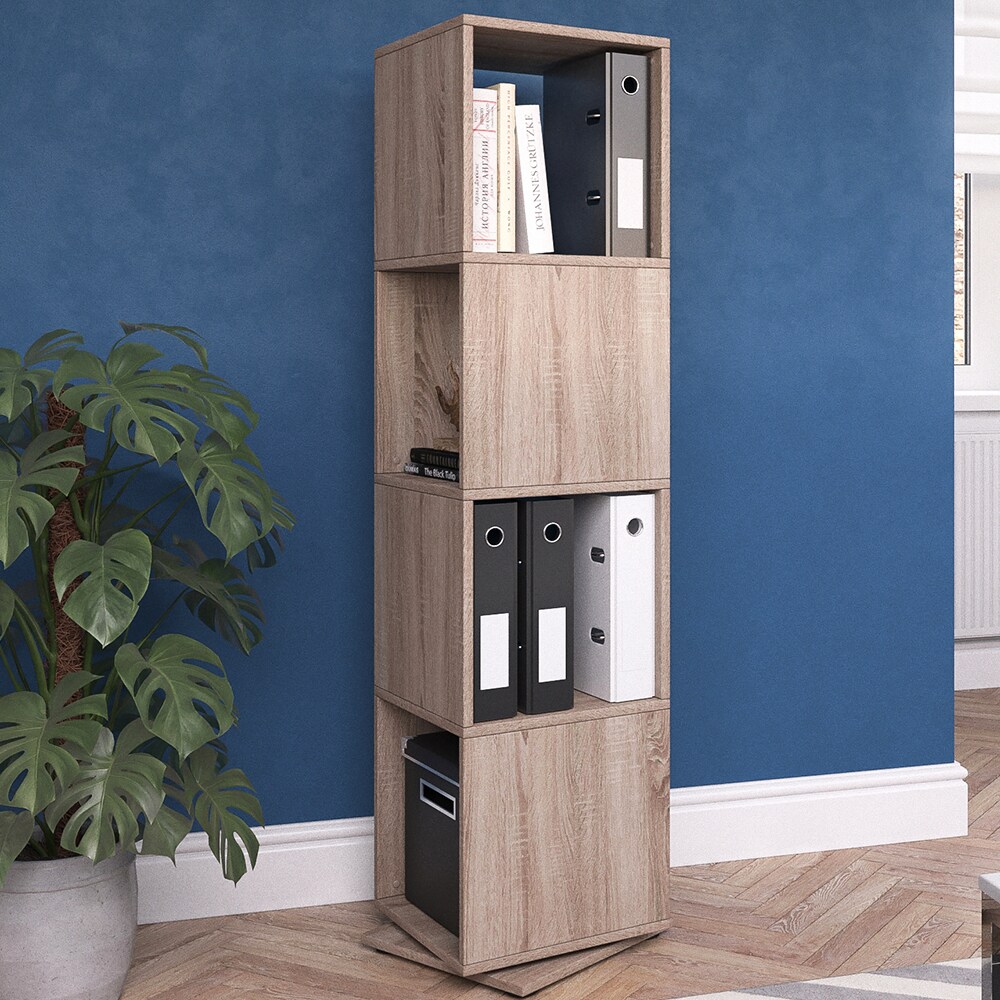 Vicco Drehregal XXL Regal Ordnerregal Büroregal Standregal Akten Schrank Sonoma