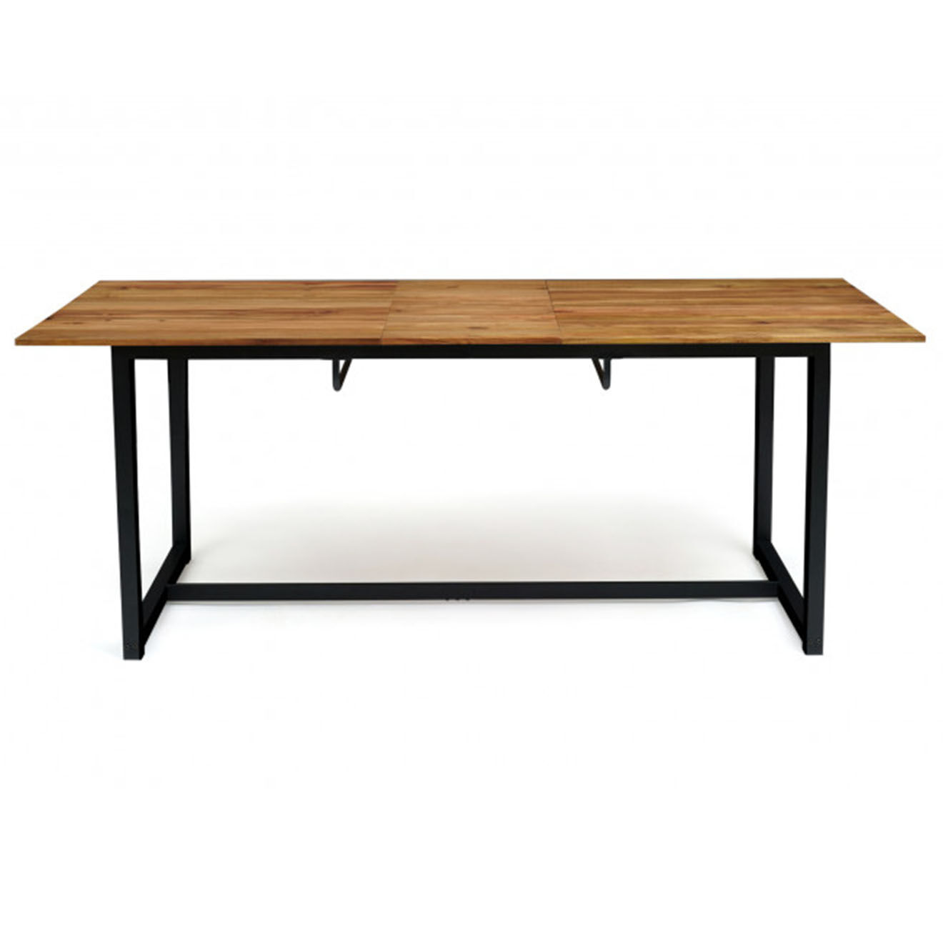 Pratik Garden Table extensible  noir/bois - 160/200x80x75 cm