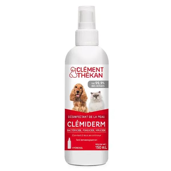 Clément Thékan Clemiderm Desinfetante para a pele de todos os animais 150 ml