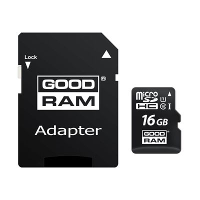 Goodram - carte mémoire 16 Go - Class 10 - micro SDHC - UHS-I U1