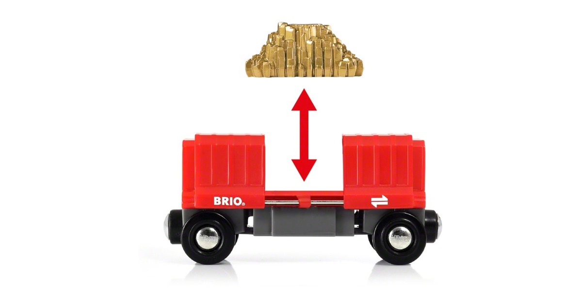 BRIOWorld - Vrachtwagon met goudlading Speelgoedvoertuig