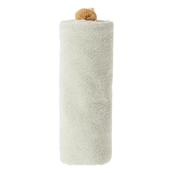 Nobodinoz Cape de bain So Cute en coton bio | Sauge