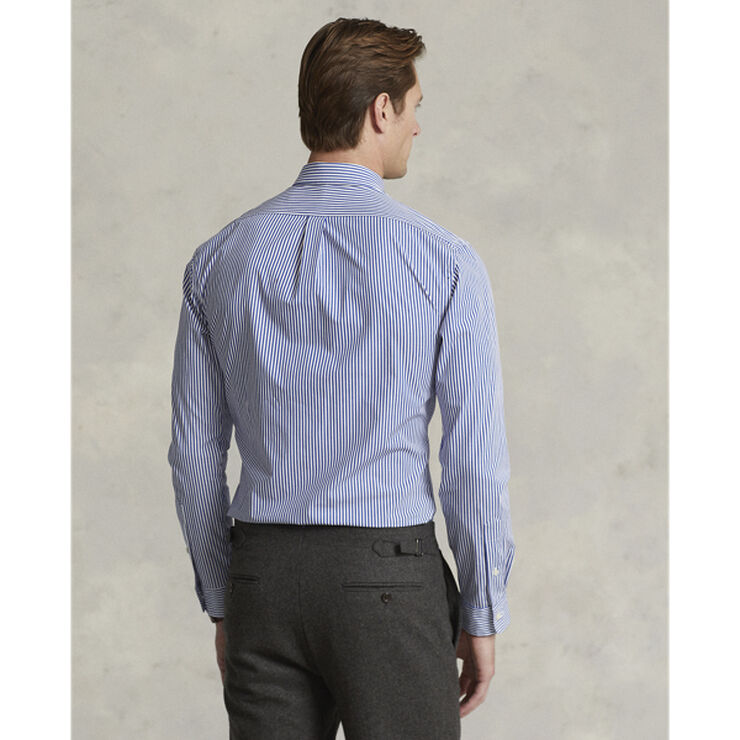 Polo Ralph Lauren Slim Fit Striped Stretch Poplin Shirt Blue/white bengal stripe