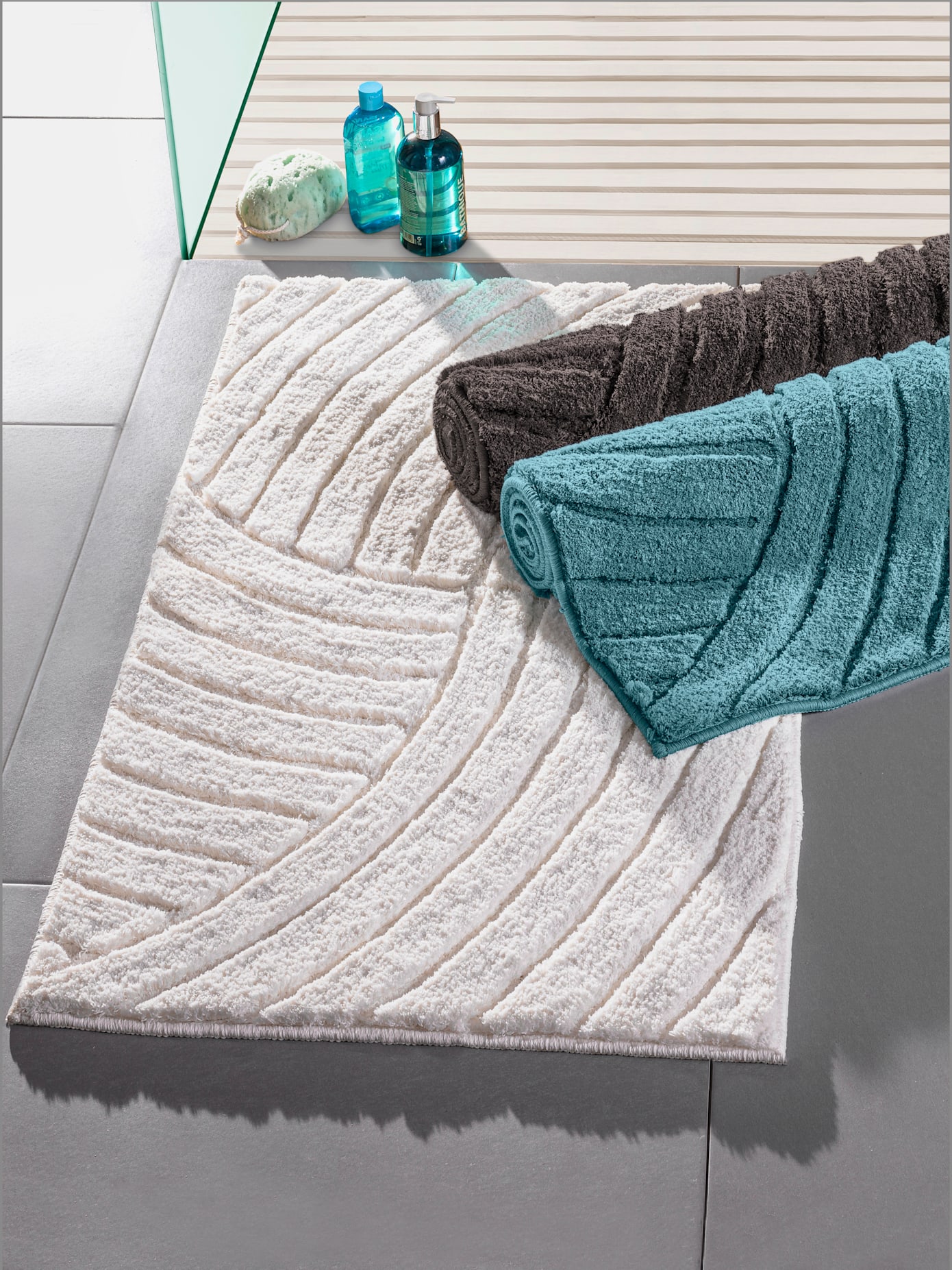 Tapis de bain polyester facile à entretenir
