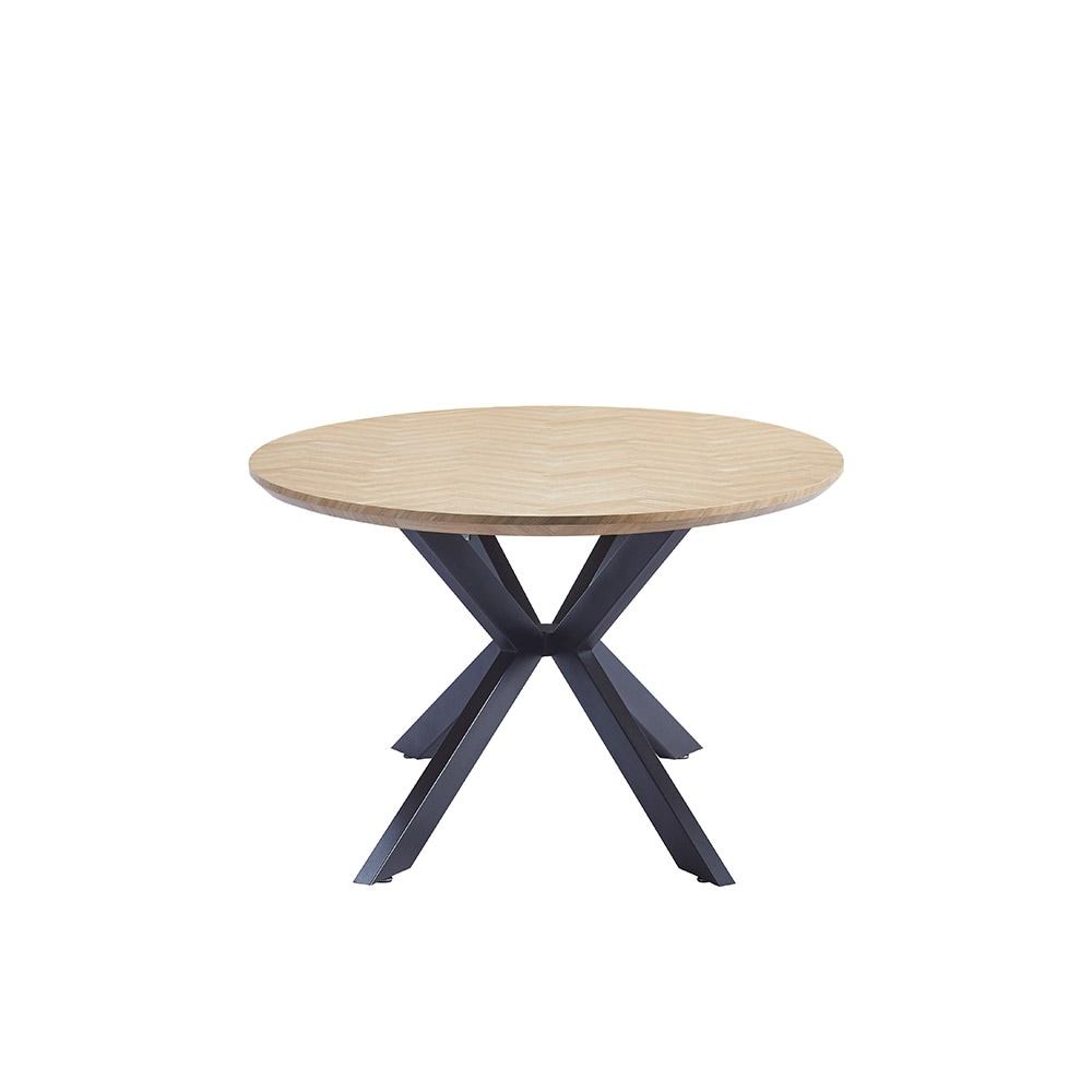 HOME DELUXE Esstisch Oval AVENTIS inkl. Sternfuß - 200 x 120 cm - versch. Farben - Fishbone Oak