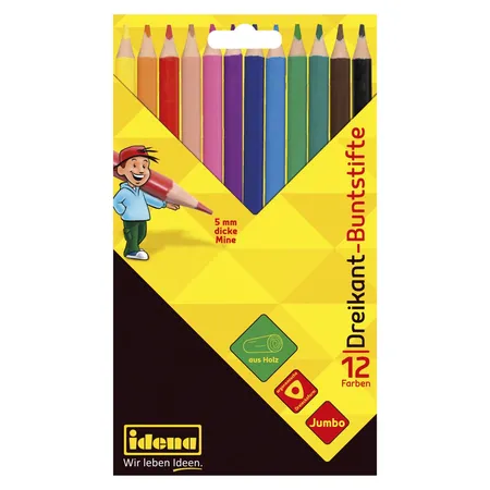 Idena Buntstifte Jumbo, 12er Packung
