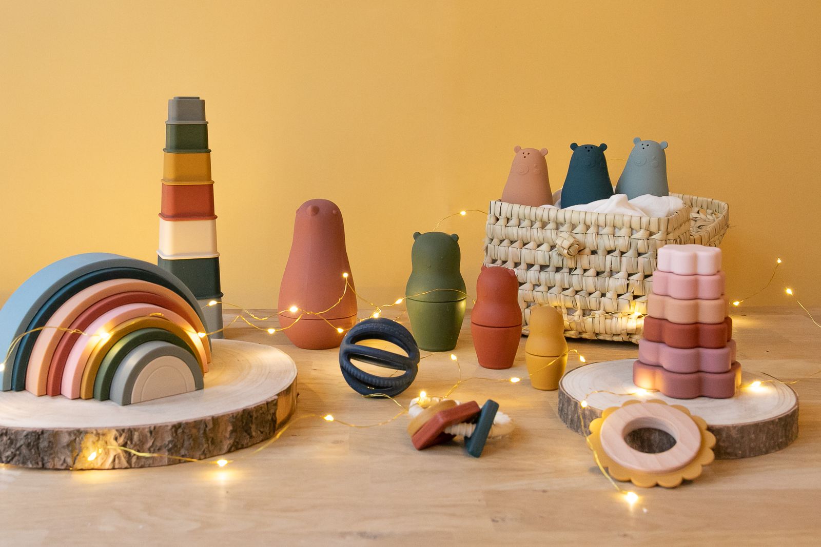 Tour empilable fleurs en silicone Mercredi et Patati