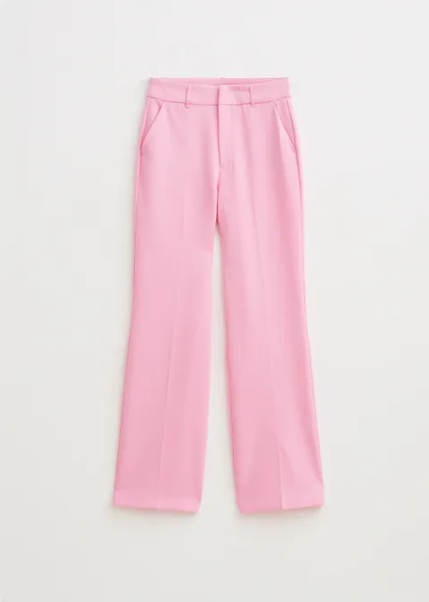Wijde pantalon roze (ROS)