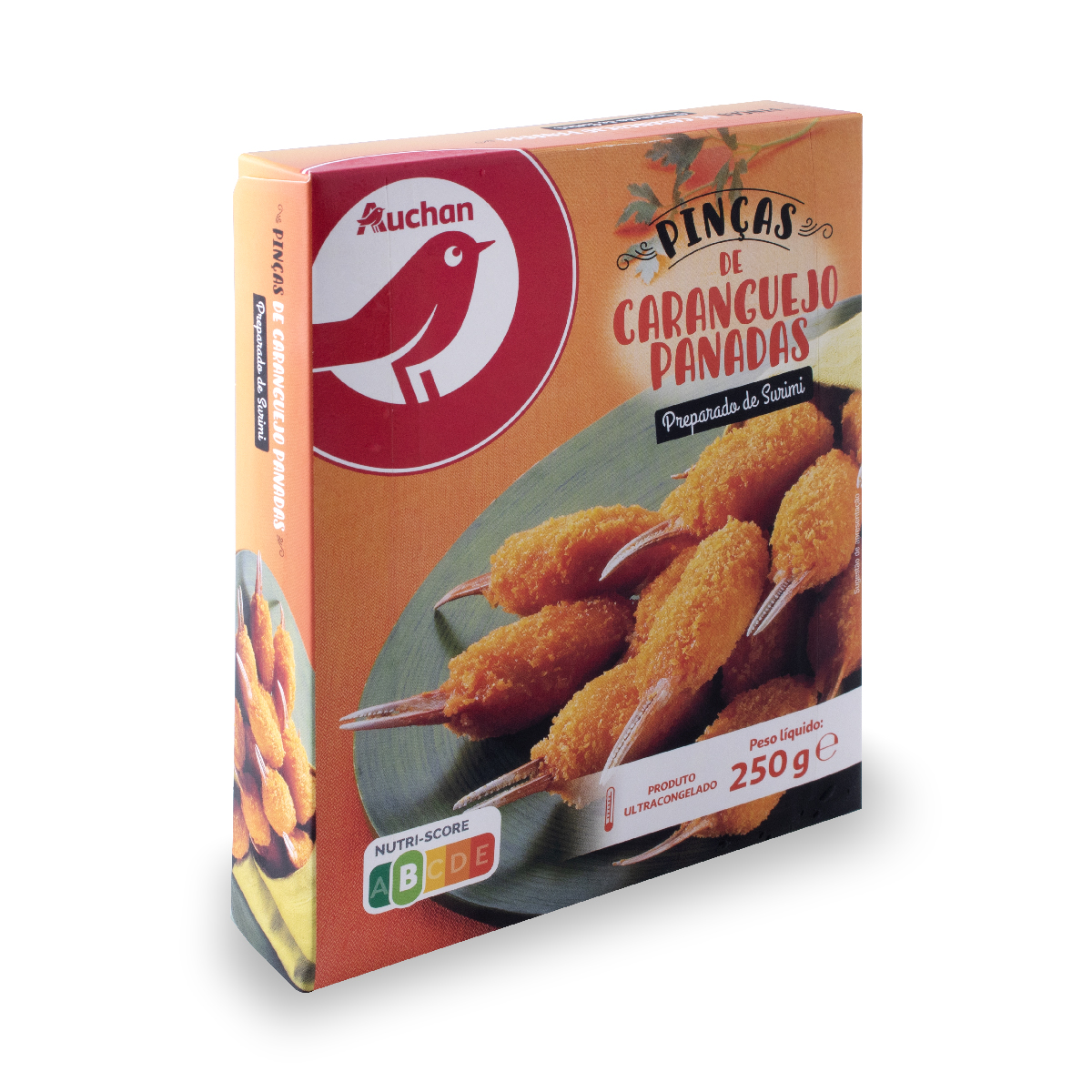 PINÇAS AUCHAN DE CARANGUEJO PANADAS 250G