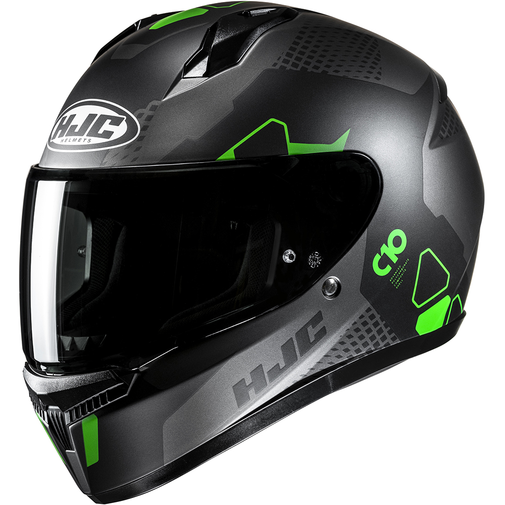 HJC - Casque C10 Aspa MC4SF / Noir / Gris / Vert / Mat