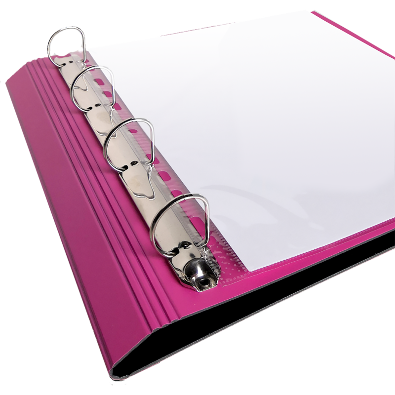 Classeur Oxford for student A4 Dos30 rond 4anneaux  polypro opaque assorti