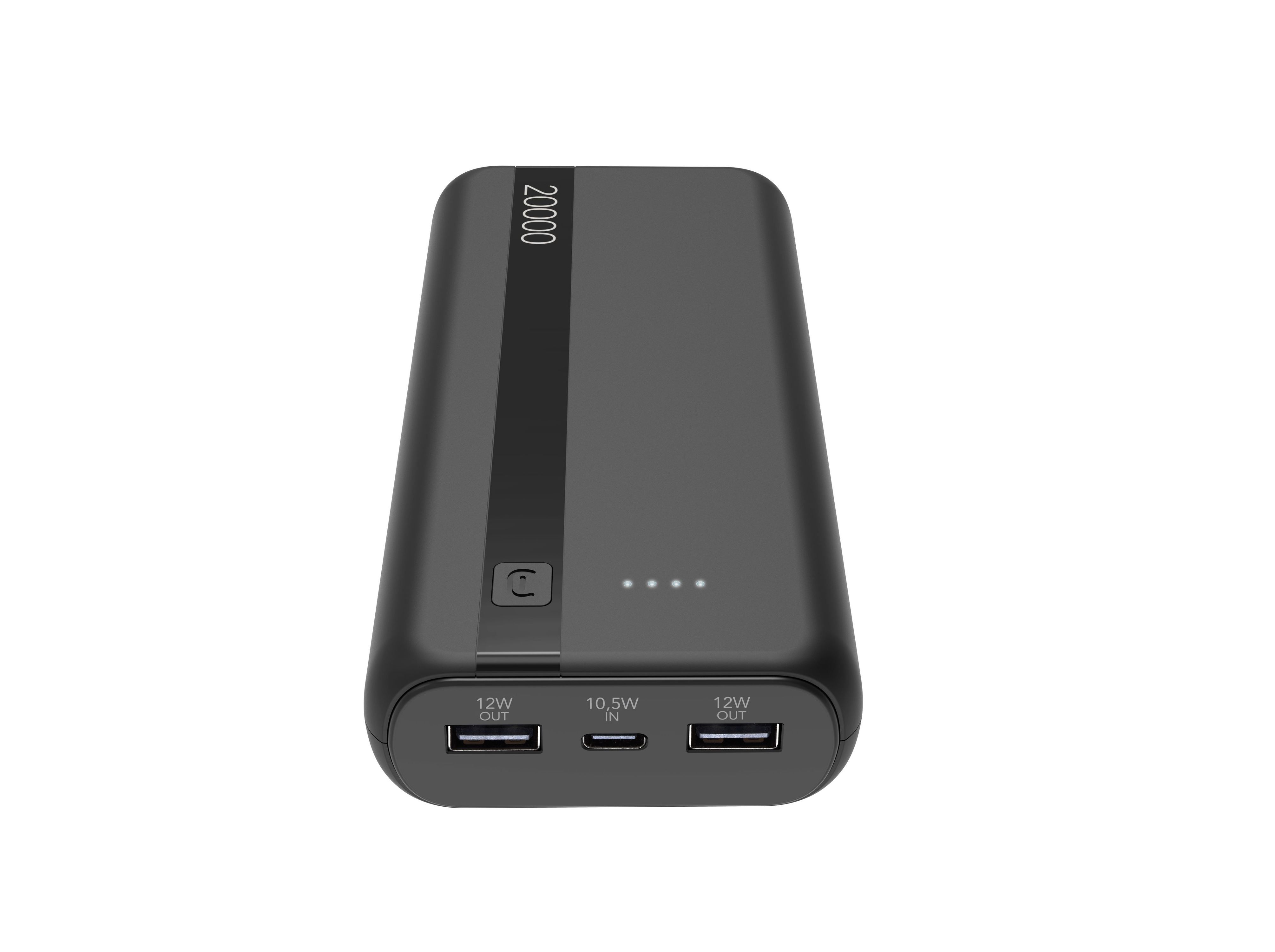 POWERBANK CELLULARLINE PRETO 20000 MAH