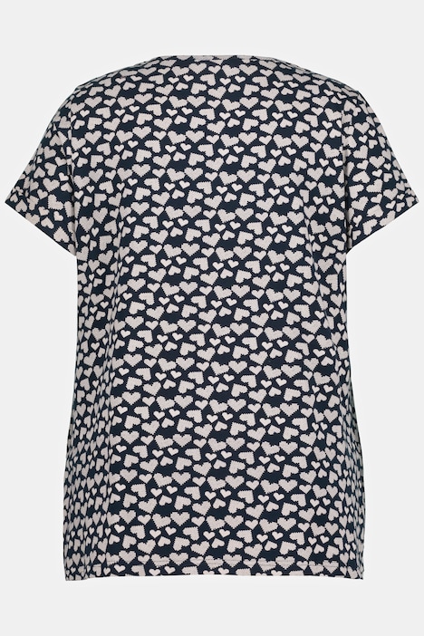 Bellieva T-Shirt mit Still-Funktion,  Herz-Print, Rundhalsausschnitt, Halbarm.
