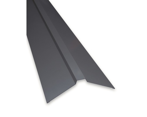 PRECIT rechte nok voor sandwichpanelen, antracietgrijs RAL 7016, 2000 x 116 x 116 mm