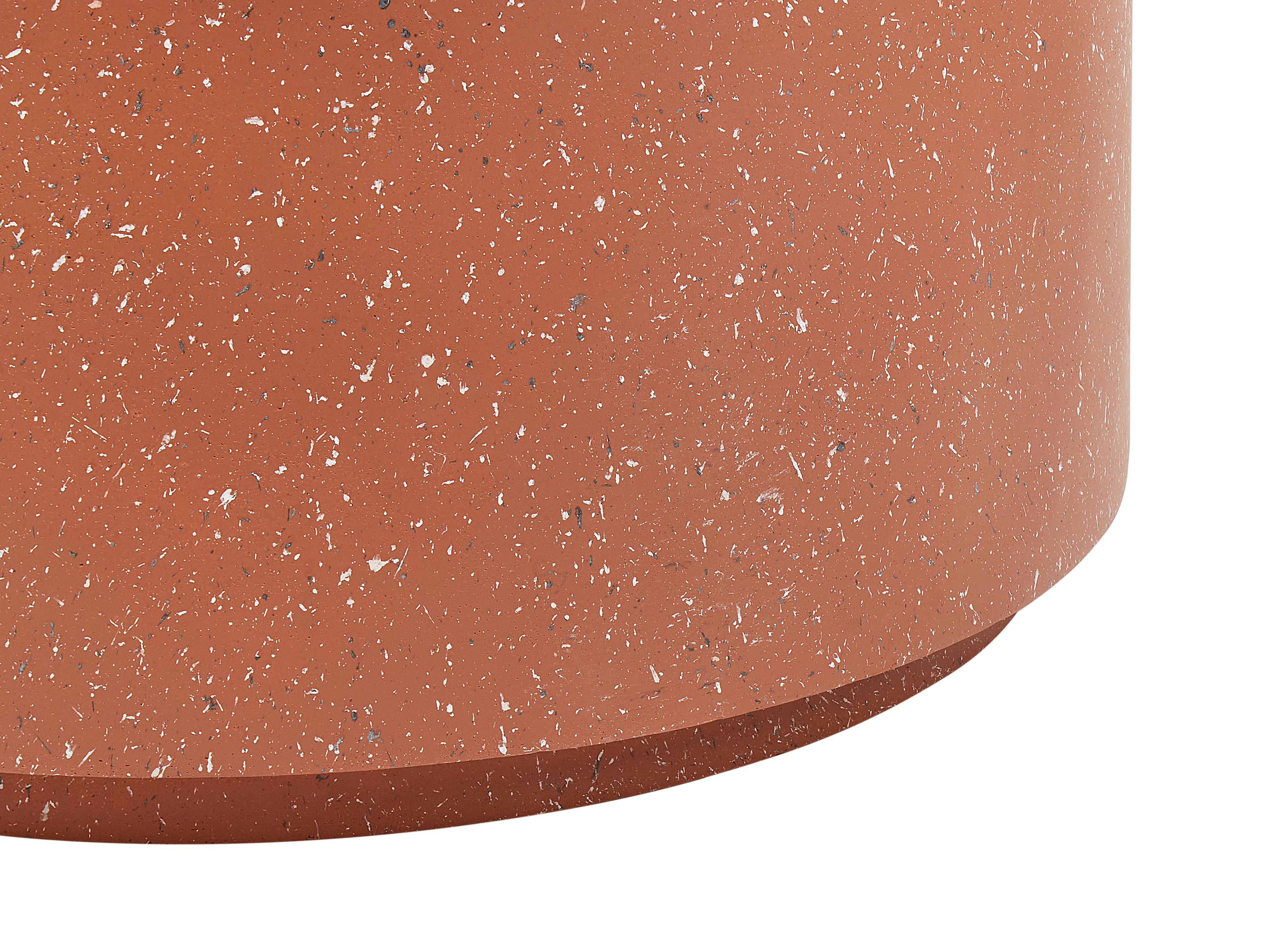 Salontafel TREZZO 90 cm 90 cm Terrazzo-effect Rood terrazzo