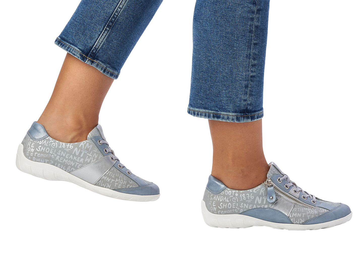 Remonte Sneaker mit bedruckten Besätzen