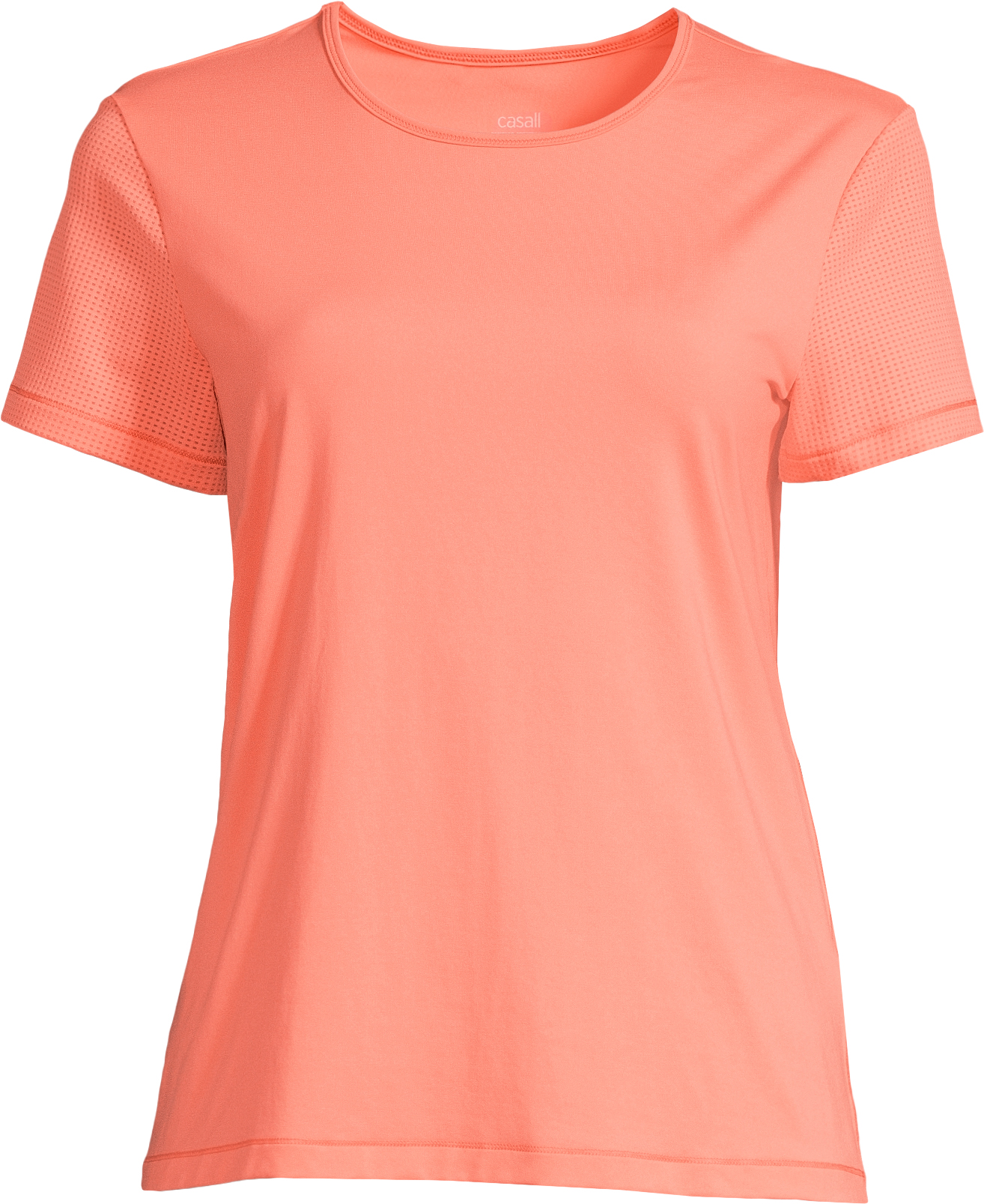 Essential Mesh Detail Tee Dame Pale Coral
