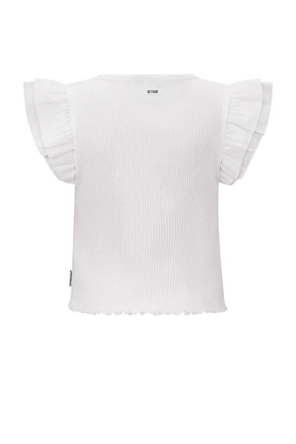 Retour Jeans top Royce wit