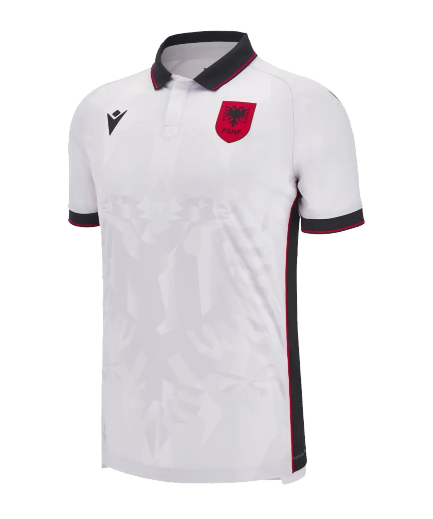 Macron Albanien Trikot Away EM 2024 Kids Weiss