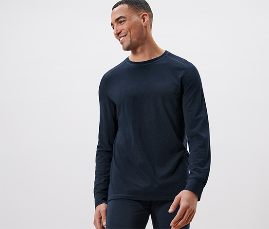 Langarmshirt mit RWS-Wolle
