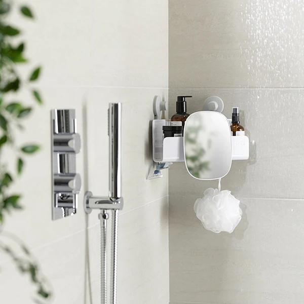 Étagère de douche en coin avec miroir easystore Joseph Joseph