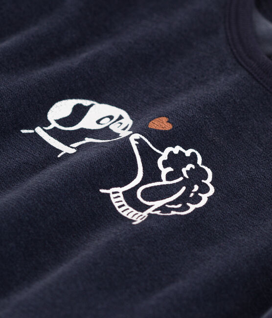 Pyjama bébé chiens en velours