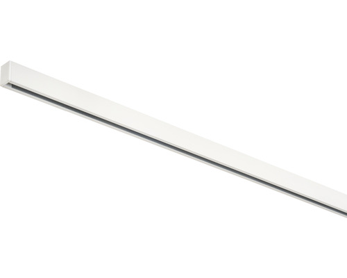 Smart Profile gordijnrailset, enkele rail, wit, 120 cm