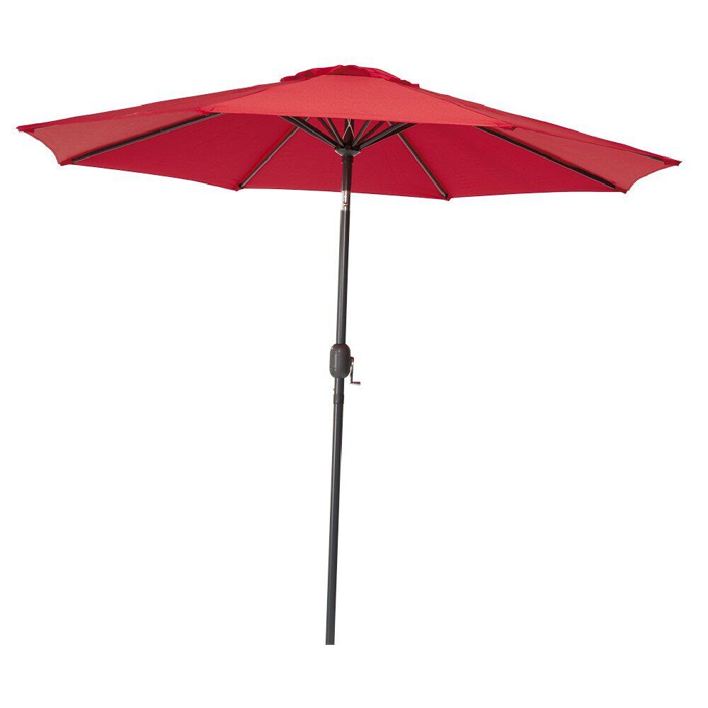 Parasol centré JAVA rouge