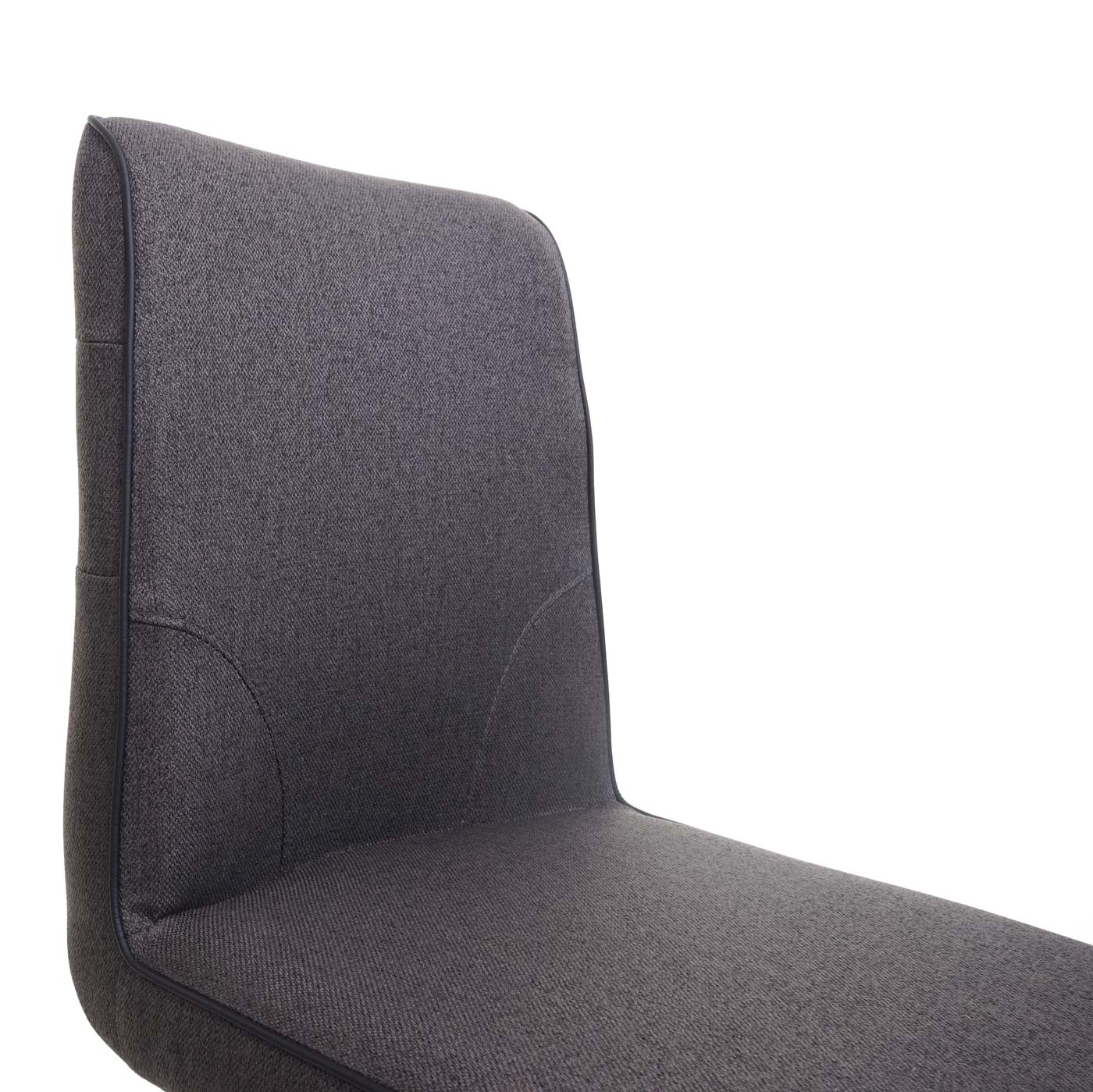 Barhocker MCW-H72, Barstuhl Tresenhocker, drehbar Auto-Position Fußablage Stahl Stoff/Textil ~ grau-braun