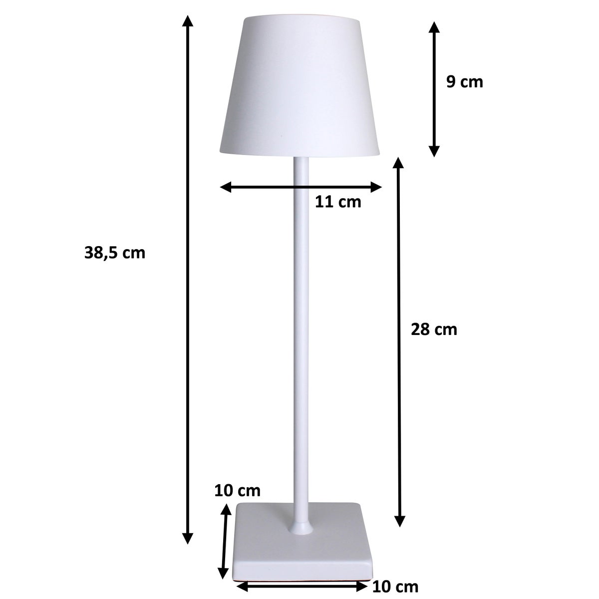 LED 2-in-1 lamp: tafellamp en flessenlamp in één, wit, draadloos, dimbaar, oplaadbaar via USB, voor bevestiging aan flessen of als tafellamp voor thuis, restaurants, hotels, bars