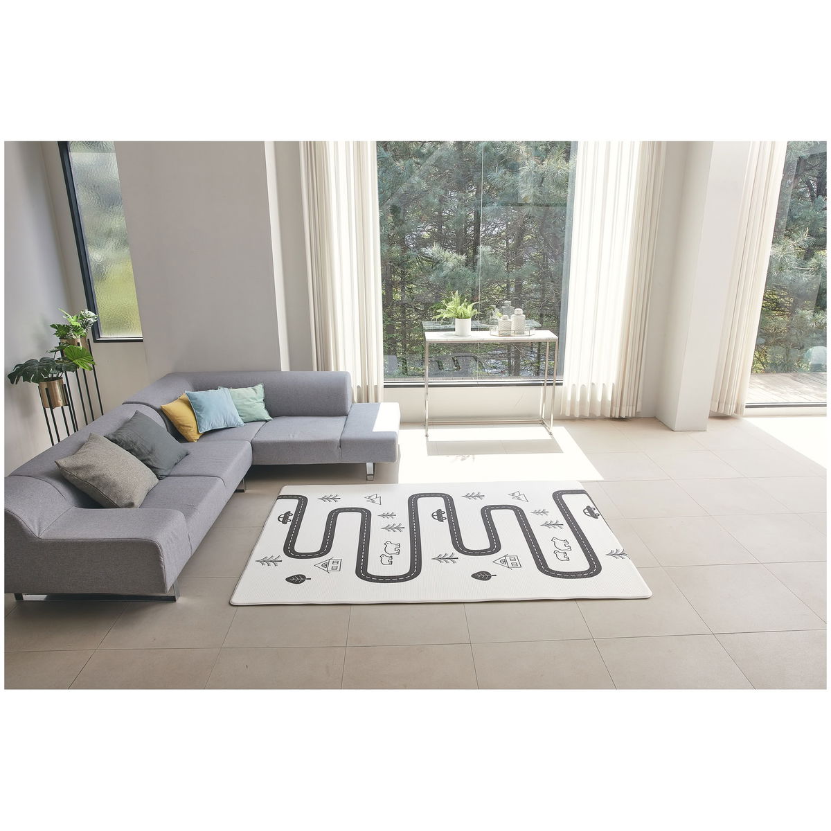 DwingulerDwinguler   Baby Care Spielmatte 210x140cm Nordic Trails Morning Fog