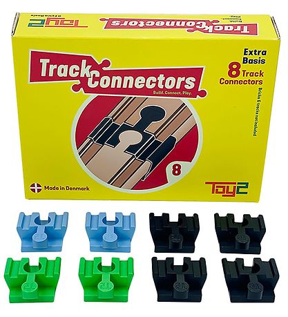 Toy2 Track Connectors - 8 st. - Basic Anschlüsse