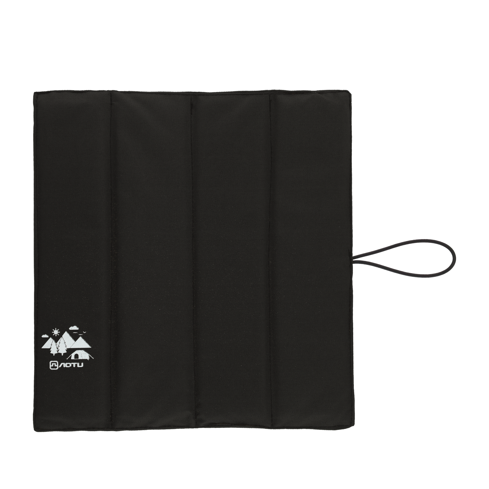(31x30cm) Faltbares Oxford Outdoor Sitzkissen Wasserabweisende Matte für Camping / Wandern / Festivals - Schwarz