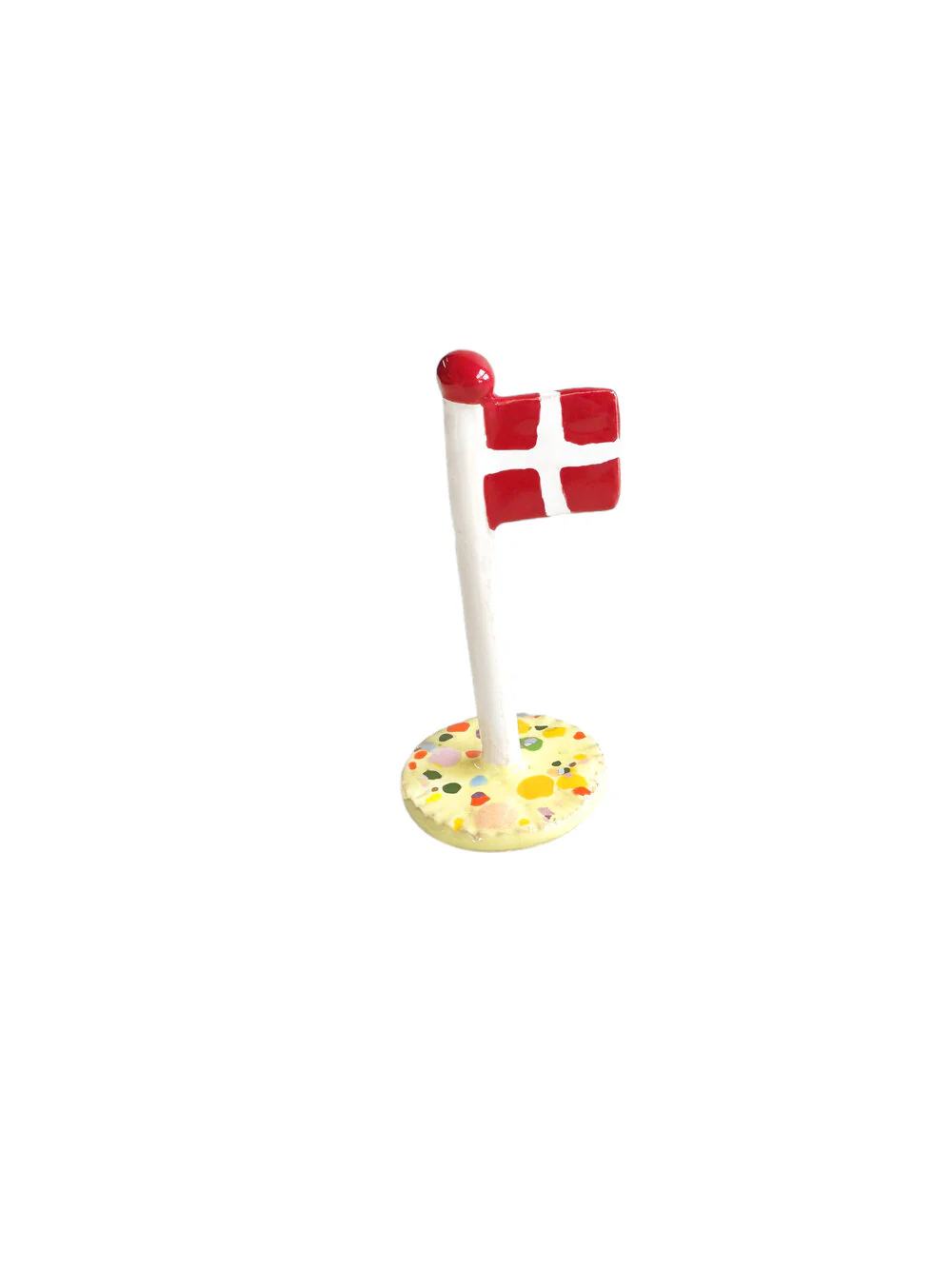TheClayPlay  Keramik Flag, Pale Mirabelle dot - H10 cm.