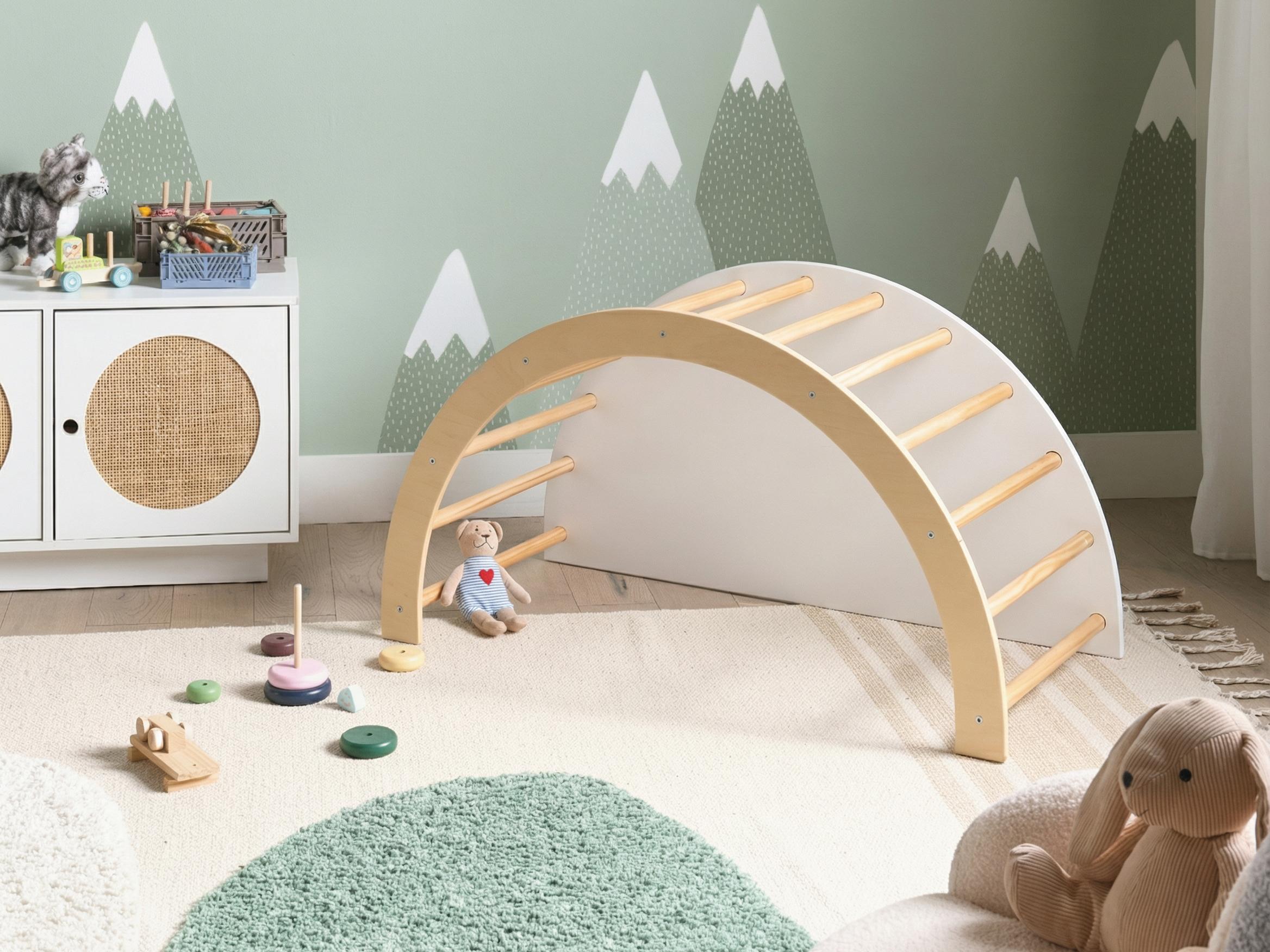 Multifunctionele klimboog NIMBIN Dennenhout Lichtbruin montessori