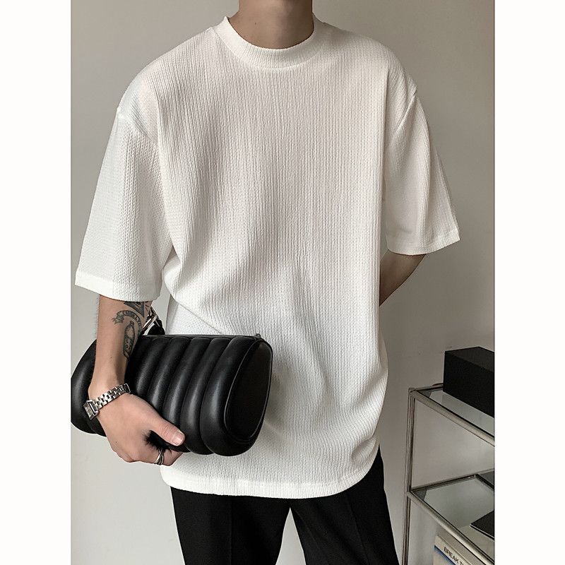 VEAZ - Geribbeld T-shirt met elleboogmouwen