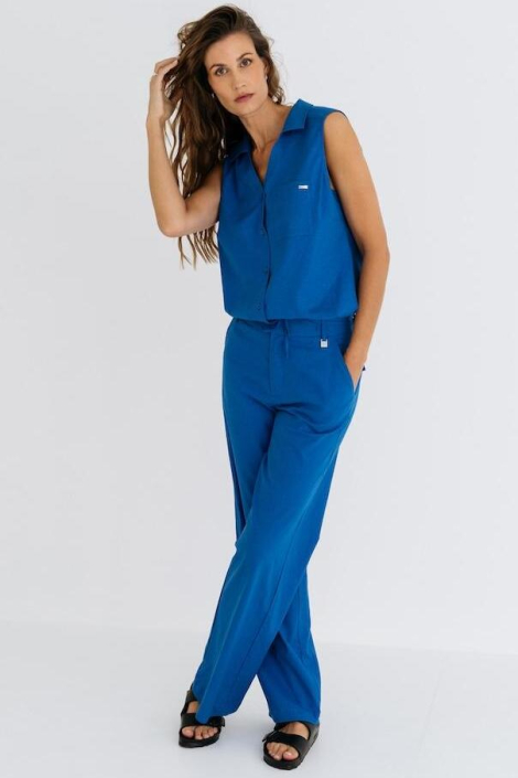 Zizo blauwe dames broek