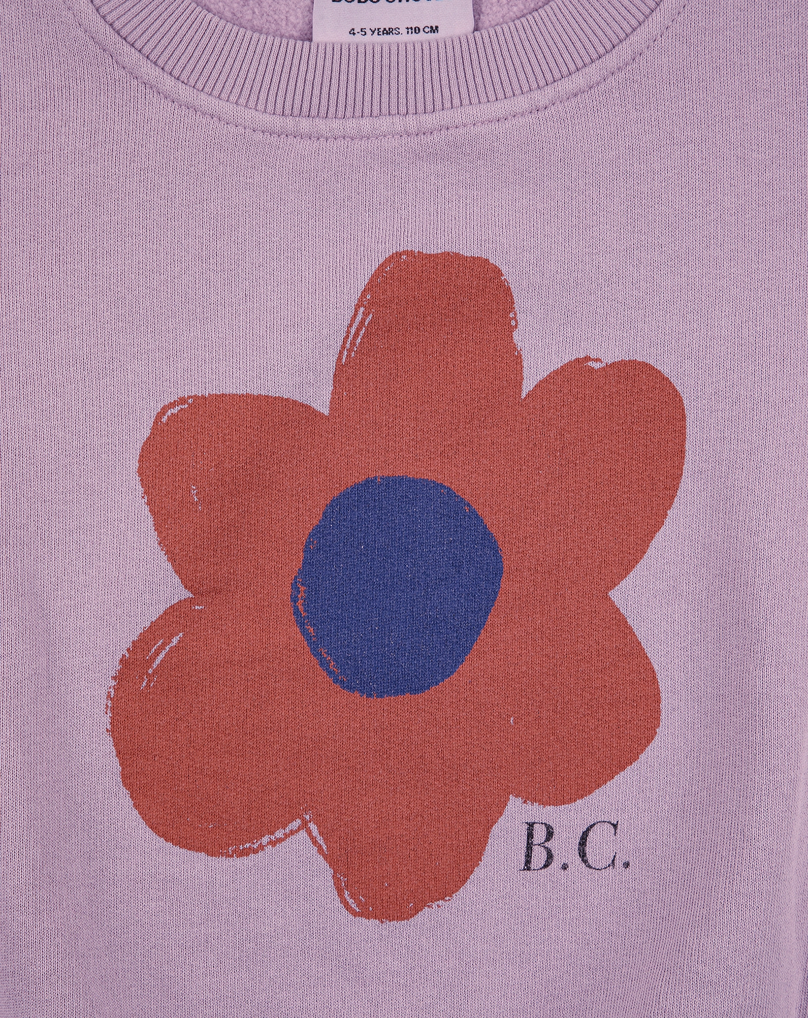 Sweatshirt BIG FLOWER in lila