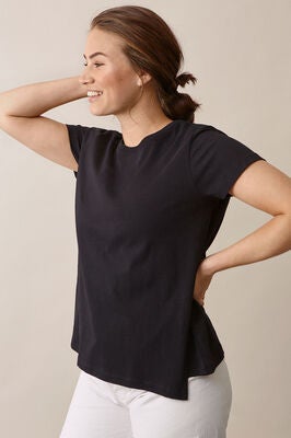 Boob Gravid/Amming T-Shirt, Svart
