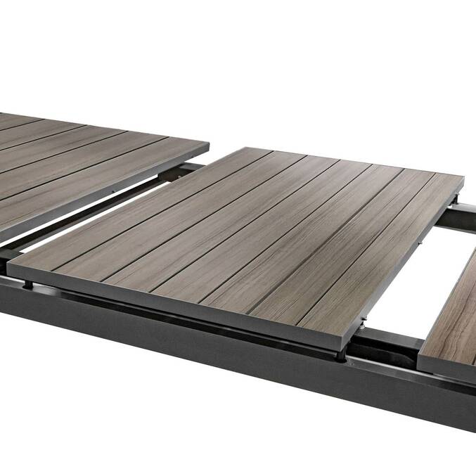 Table de jardin EVASION Seigle / Graphite