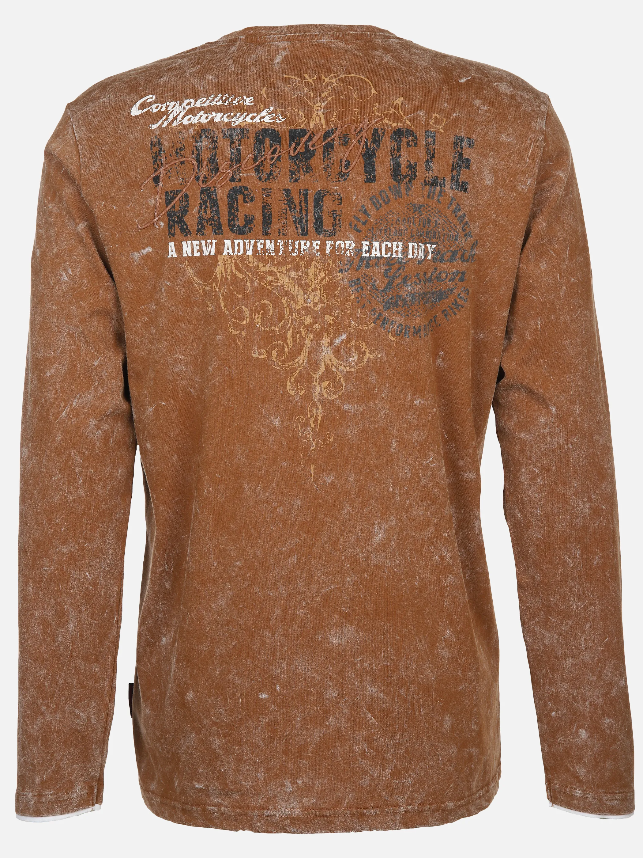 Herren Henley Shirt mit Print