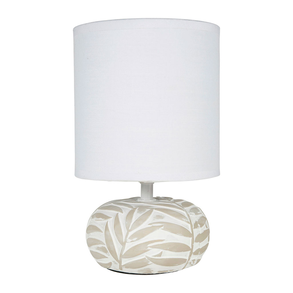 Lampe céramique MONTA taupe H 24.5cm