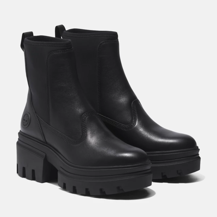 Bota Chelsea Everleigh Feminina na cor Preta