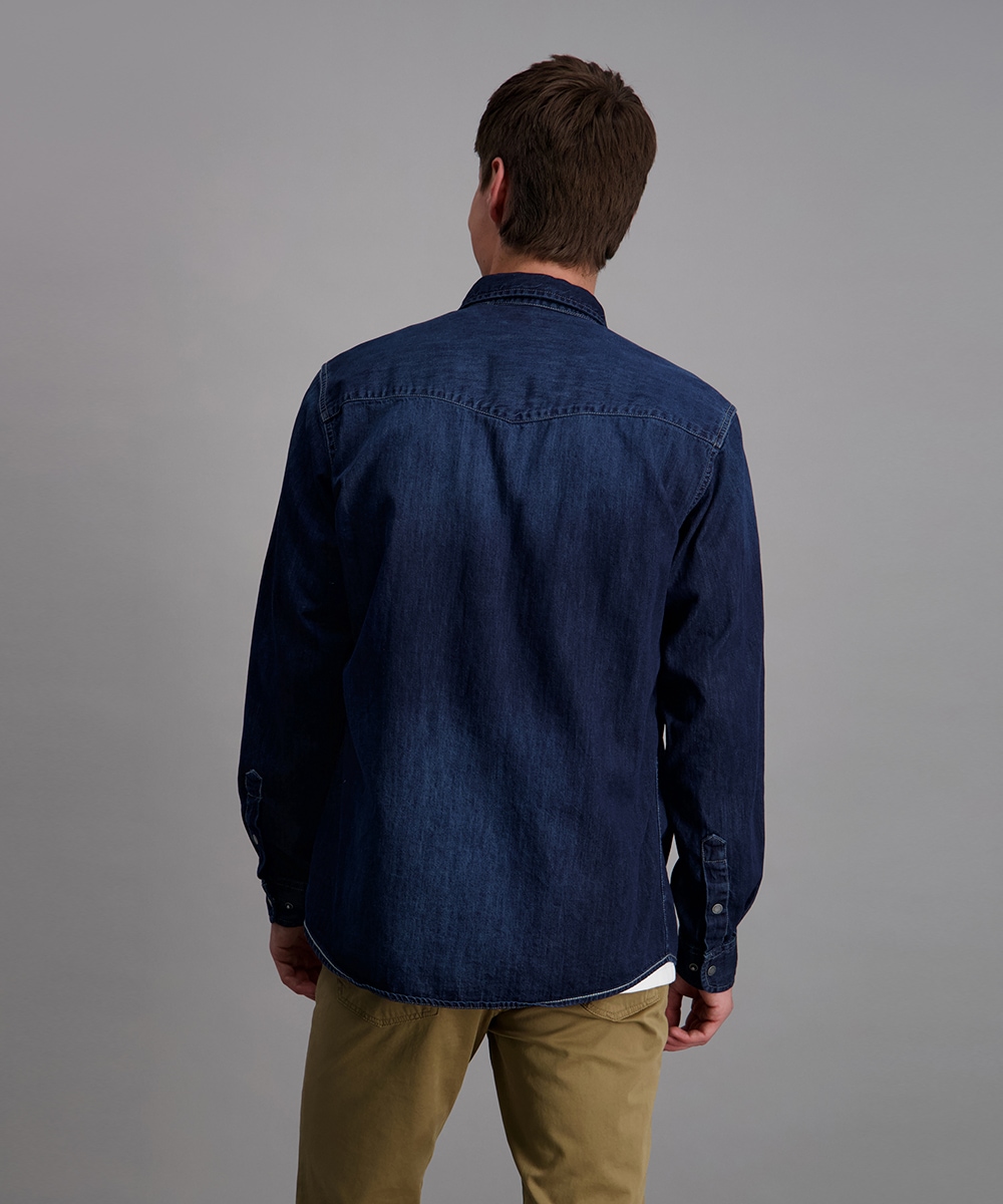 Pioneer Authentic Jeans Jeanshemd , mit abgerundetem Saum