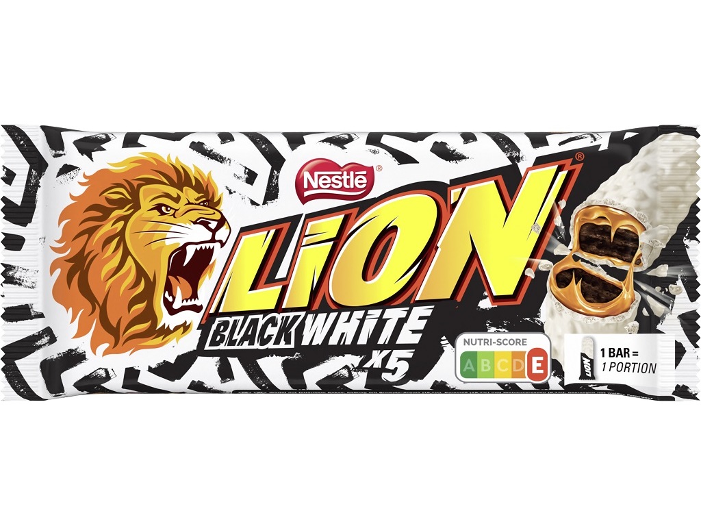 SNACK DE CHOCOLATE LION BLACK&WHITE 5X30G