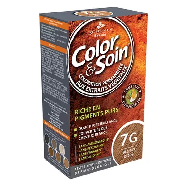 Les 3 Chênes Color & Soin Cor Permanente No. 7G Loiro Dourado