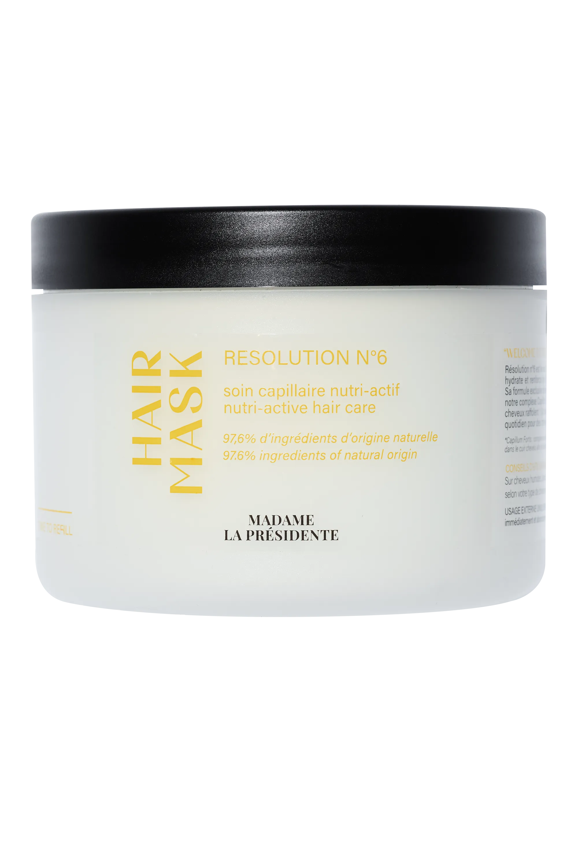 Madame La Présidente Masque nutri-actif Résolution N°6-240 ml
