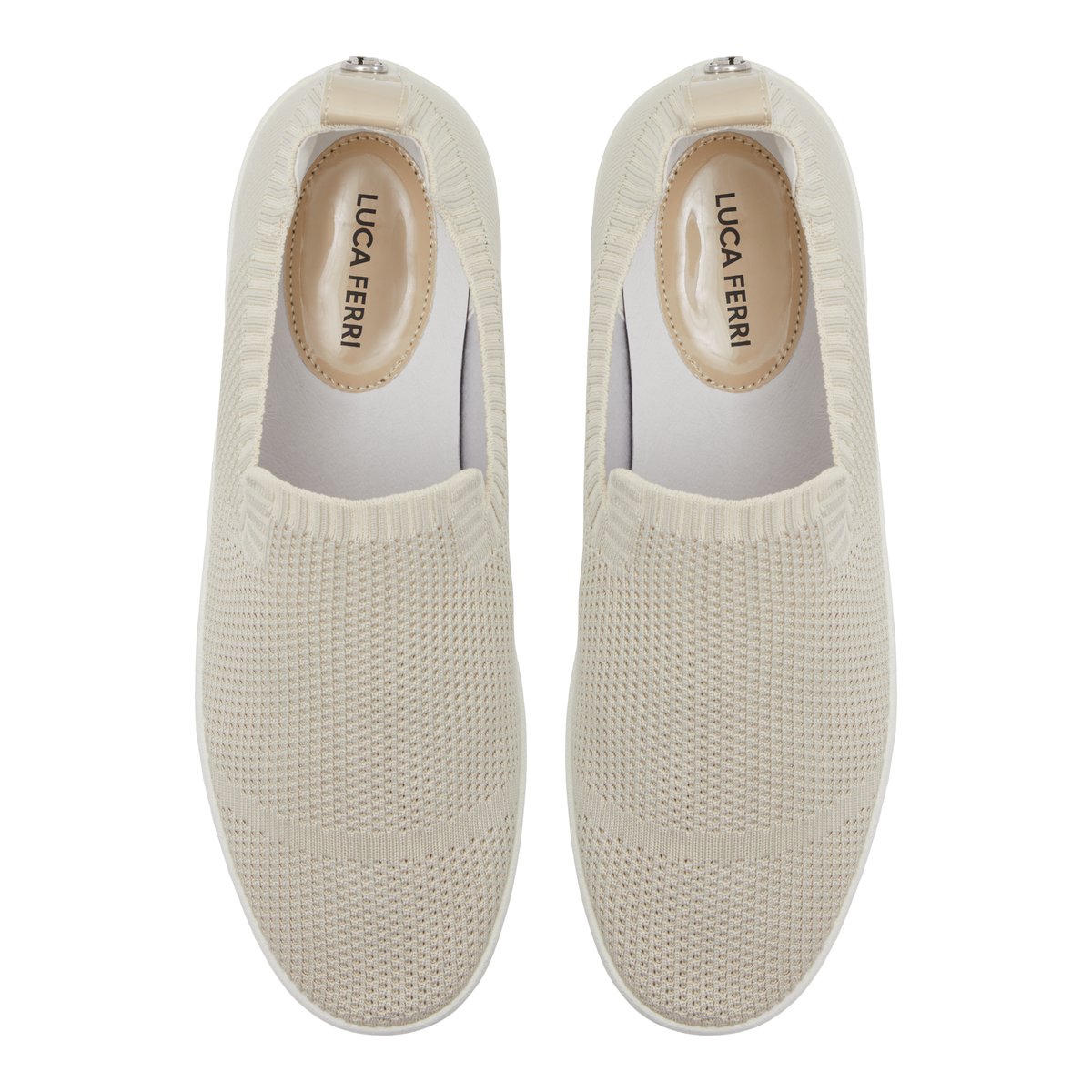 LUCA FERRI-Alaria-Baskets à enfiler - Talon plat - Autre Beige