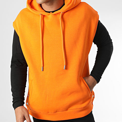 Sweat Capuche Sans Manches KL-2100 Orange